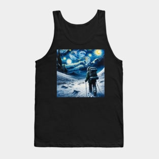 Winter Hiking Starry Night - Winter Sports Tank Top